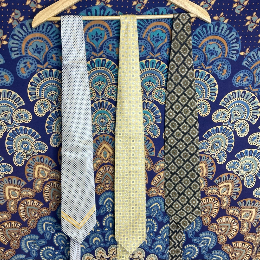 Stefano Ricci , Giorgio Armani & Canali silk tie bundle